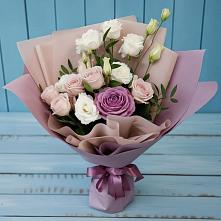 Букет цветов из:  Розы и Лизиантусы #REPLACE_PRED# Ивдели