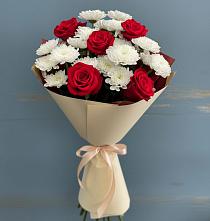 Букет цветов из:  Розы и Хризантемы в Ивдели