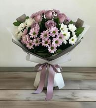 Букет цветов из:  Хризантемы и Розы в Ивдели