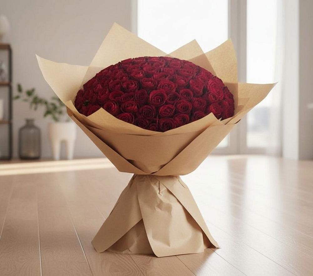 Букет 101 Красная роза в Ивдели