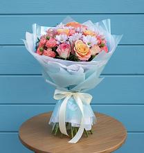 Букет цветов из:  Хризантемы и Розы в Ивдели