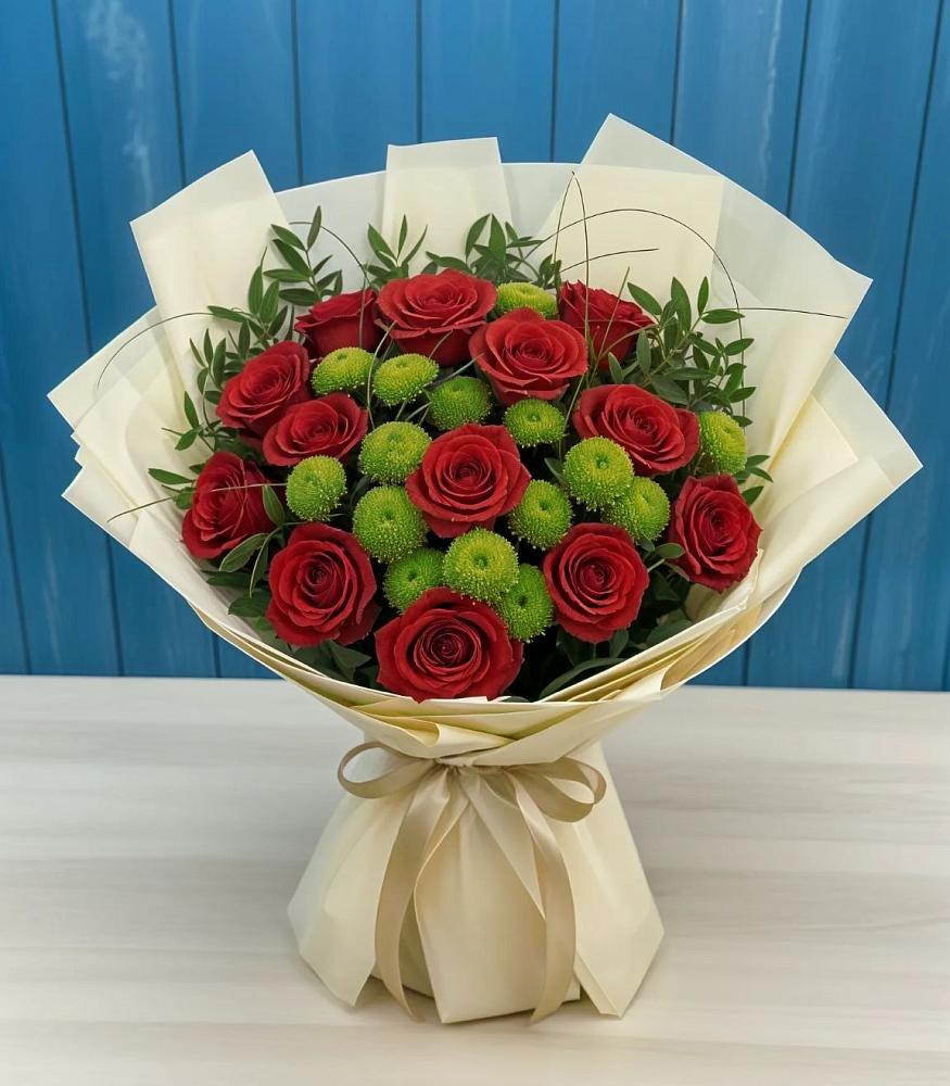 Букет цветов из: Розы и Хризантемы в Ивдели