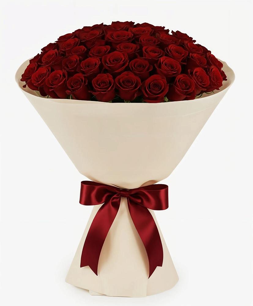 Букет 101 Бордовая роза Блэк Бакарра в Ивдели