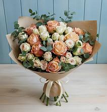 Букет цветов из:  Альстромерии и Розы #REPLACE_PRED# Ивдели